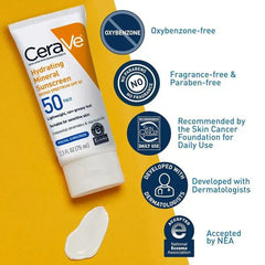 Cerave 4-in-1 Skincare Bundle: Night Cream, Sunblock, Cleanser & Serum For Radiant Skin